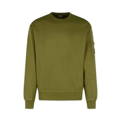 C.P. Company Brushed Cotton Sweatshirt "Green"