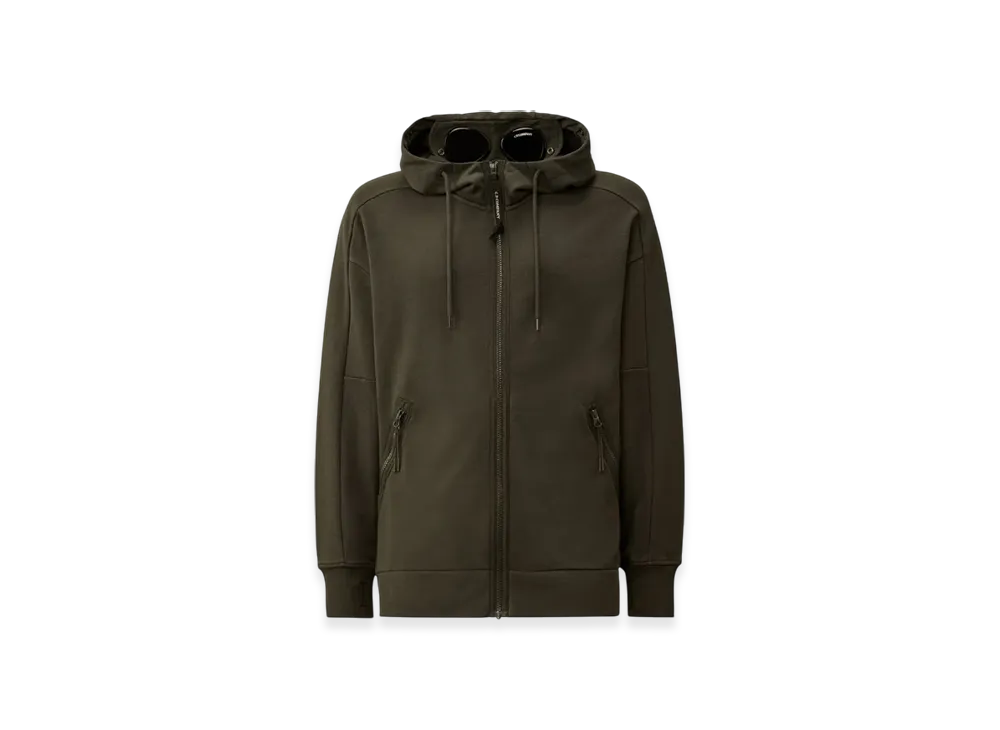 C.P. Company Diagonal Raised Fleece Goggle Sweatshirt "Dark Shadow"