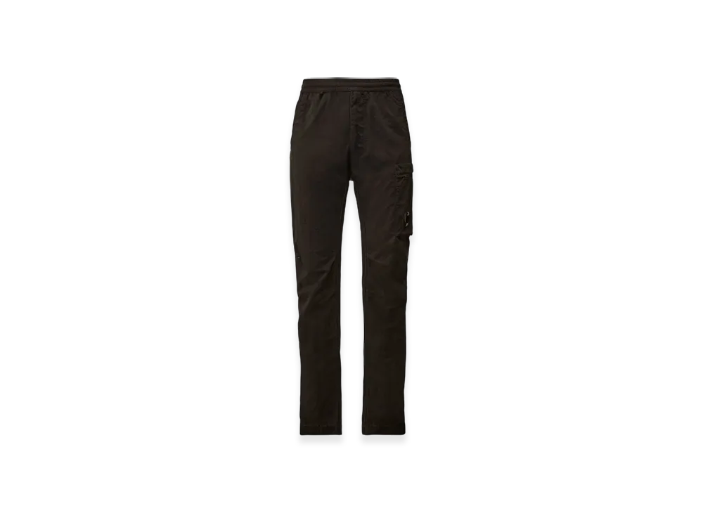 C.P. Company Diagonal Flatt Nylon Regular Cargo Pants "Black"