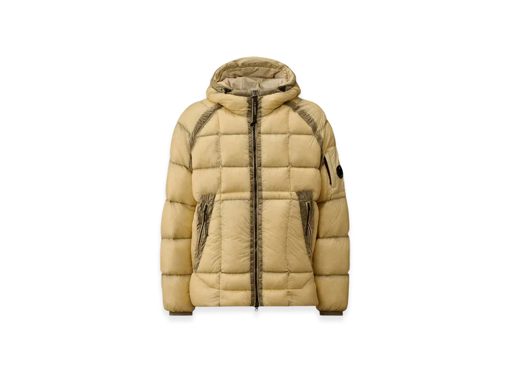 C.P. Company D.D. Shell Hooded Down Jacket "Pistachio Shell Beige"