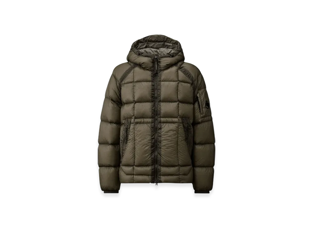 C.P. Company D.D. Shell Hooded Down Jacket "Gunmetal"