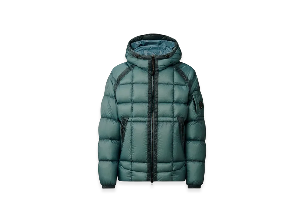 C.P. Company D.D. Shell Hooded Down Puffer Jacket "Aegean Blue Light Blue"