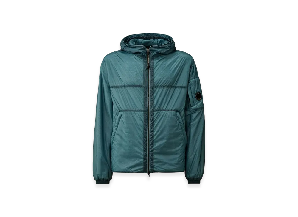 C.P. Company Nada Shell Hooded Padded Jacket "Aegean Blue Light Blue"