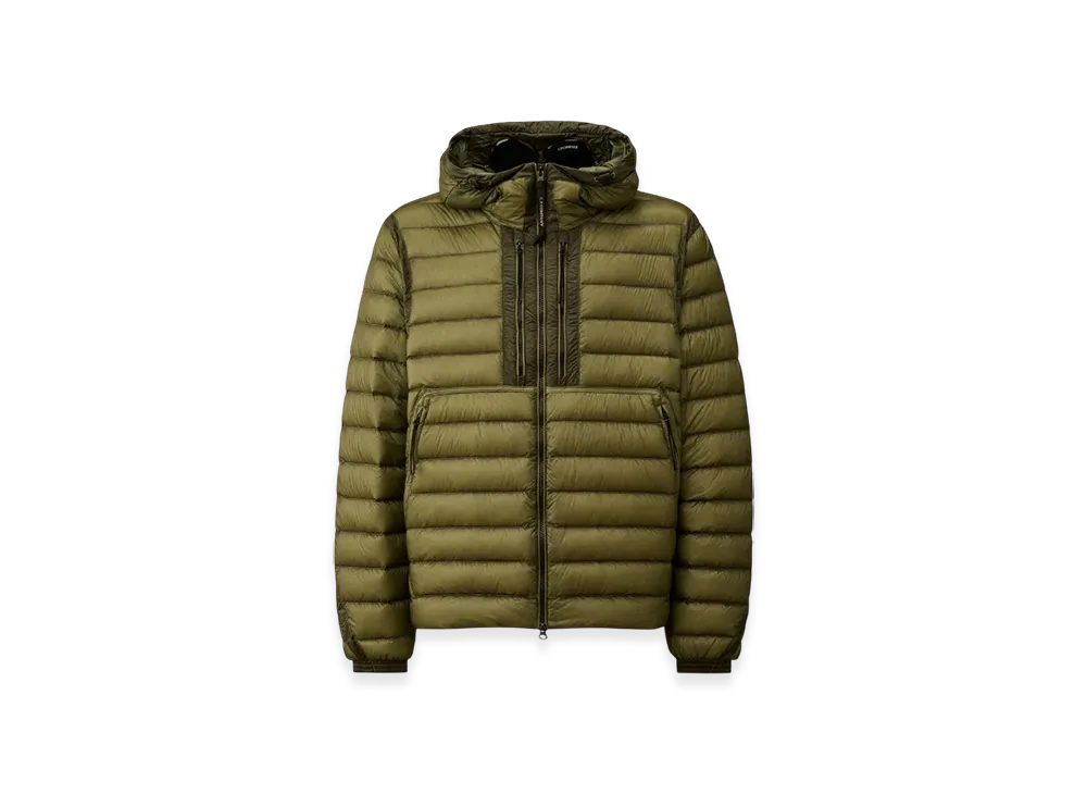 C.P. Company D.D. Shell Goggle Down Jacket "Green Banana"