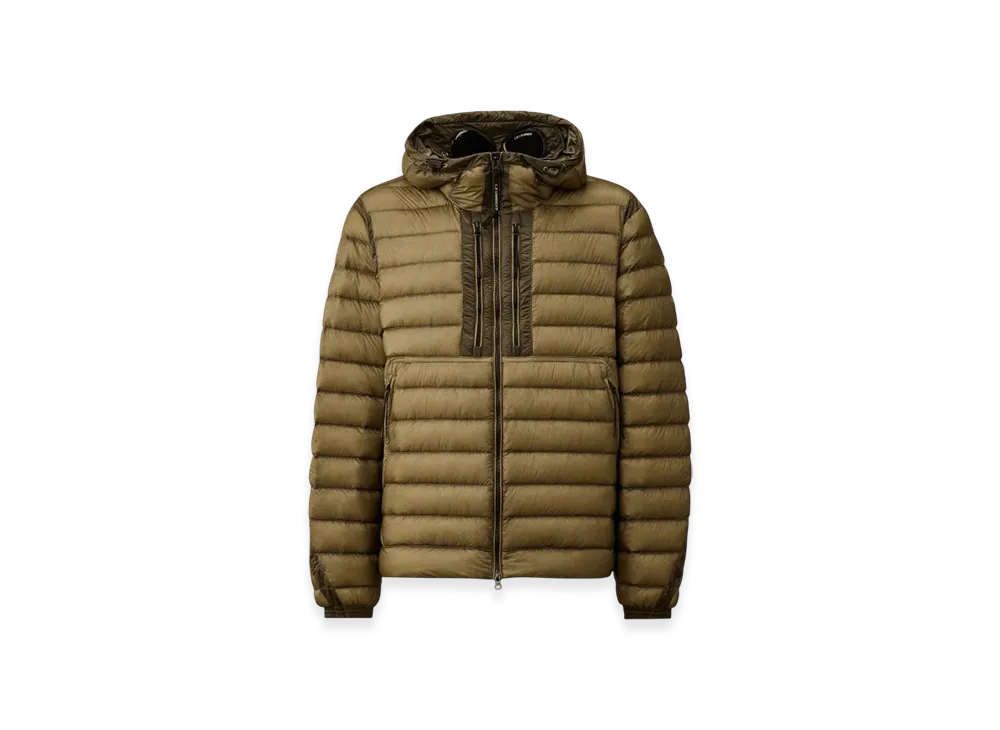 C.P. Company D.D. Shell Goggle Down Jacket "Fungi Grey"