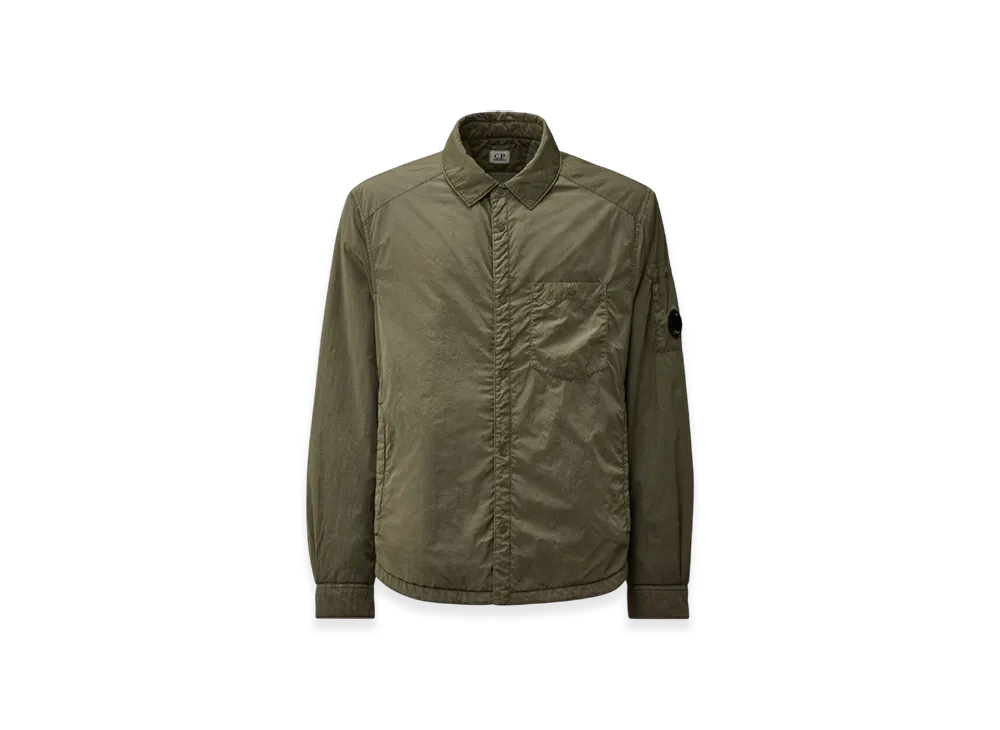 C.P. Company Chrome-R Lens Button Overshirt "Gunmetal Grey"