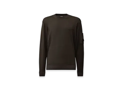 C.P. Company Merino Wool Crewneck Lens Sweater "Dark Shadow Grey"