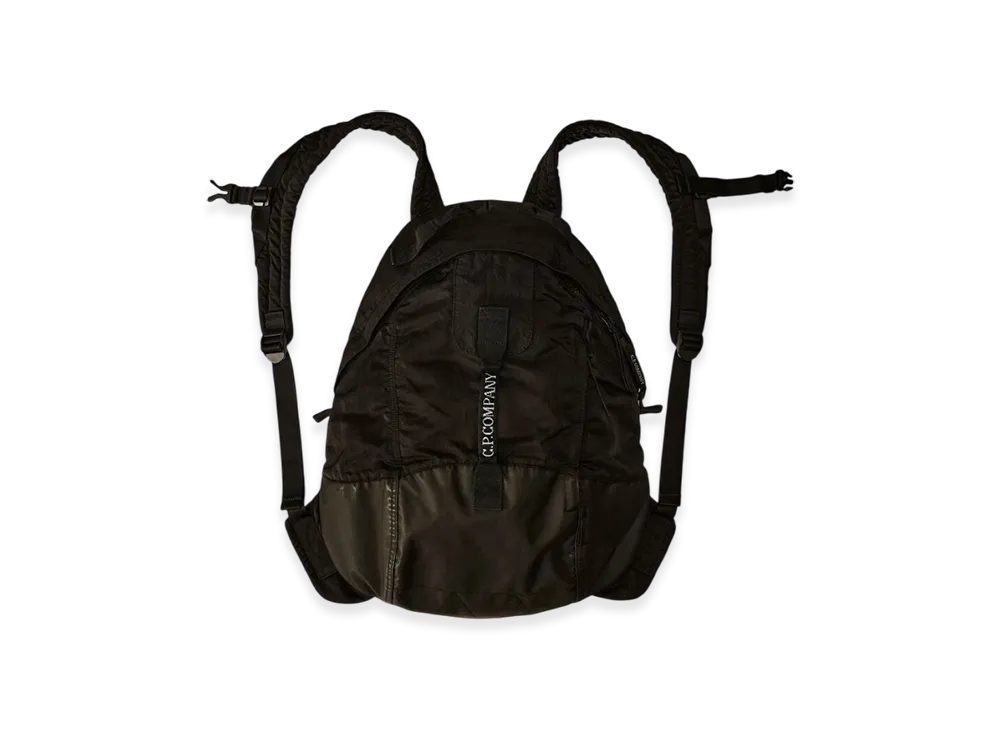 C.P. Company Nylon B Rounded Backpack "Black"