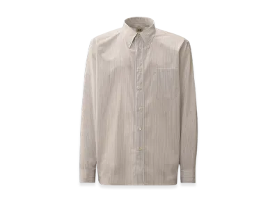 C.P. Company x OUR LEGACY WORK SHOP Rigatino Long Sleeve Tailored Shirt "Var.01 White"