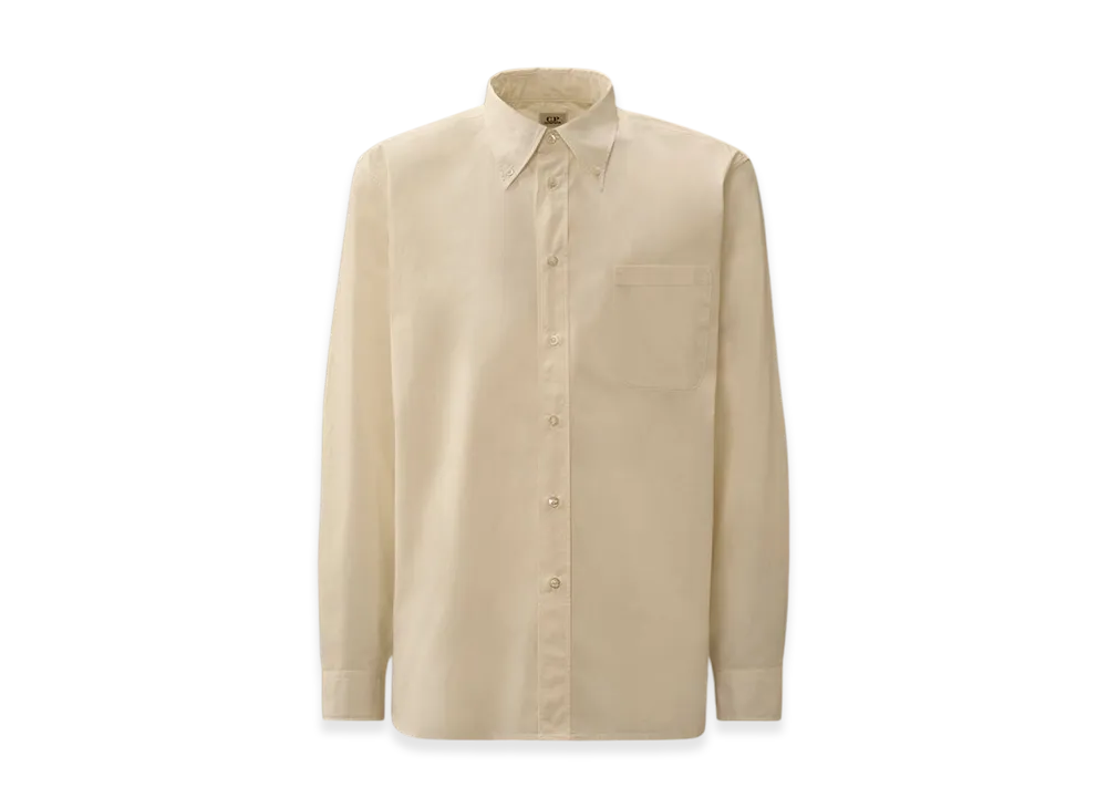 C.P. Company x OUR LEGACY WORK SHOP Pelleovo Long Sleeve Tailored Shirt "Gauze White"