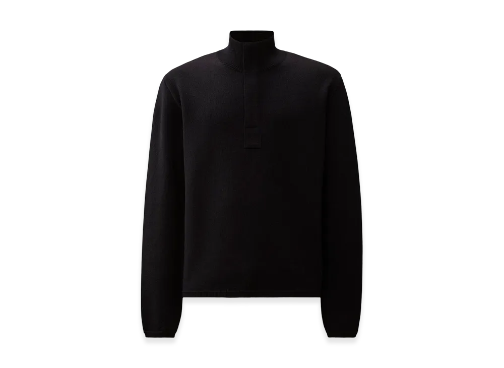 C.P. Company x OUR LEGACY WORK SHOP Benodet Wool Half Zip Sweater "Total Eclipse Blue"