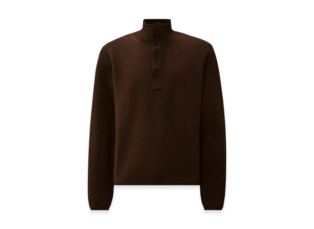 C.P. Company x OUR LEGACY WORK SHOP Benodet Wool Half Zip Sweater "After Dark Grey"