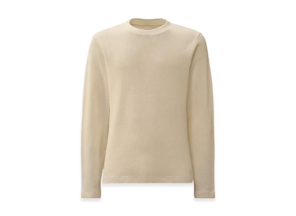 C.P. Company x OUR LEGACY WORK SHOP Heavy Waffle Long Sleeve T-Shirt "Gauze White"