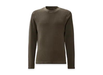 C.P. Company x OUR LEGACY WORK SHOP Heavy Waffle Long Sleeve T-Shirt "After Dark Grey"