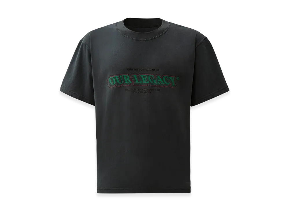 C.P. Company x OUR LEGACY WORK SHOP Heavy Jersey Short Sleeve T-Shirt "Total Eclipse Blue"