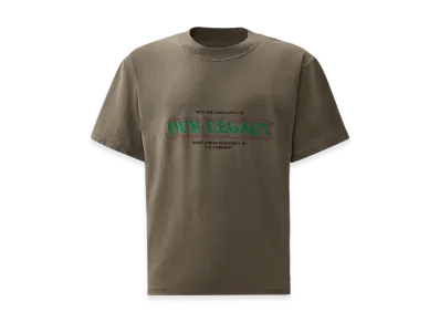 C.P. Company x OUR LEGACY WORK SHOP Heavy Jersey Short Sleeve T-Shirt "After Dark Grey"