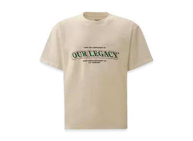 C.P. Company x OUR LEGACY WORK SHOP Heavy Jersey Short Sleeve T-Shirt "Gauze White"