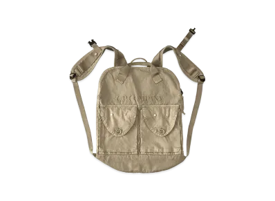 C.P. Company Panama-R Mixed Zip Backpack "Dove Grey"