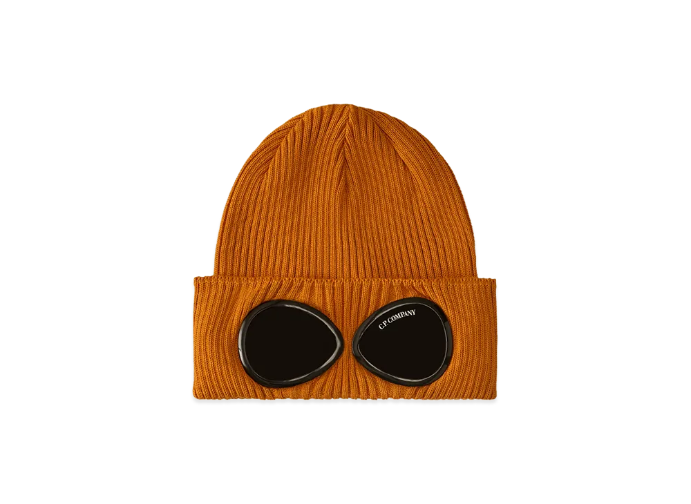 C.P. Company Cotton Goggle Beanie "Desert Sun Orange"