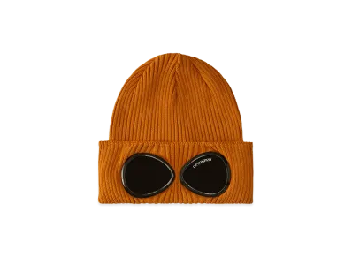 C.P. Company Cotton Goggle Beanie "Desert Sun Orange"