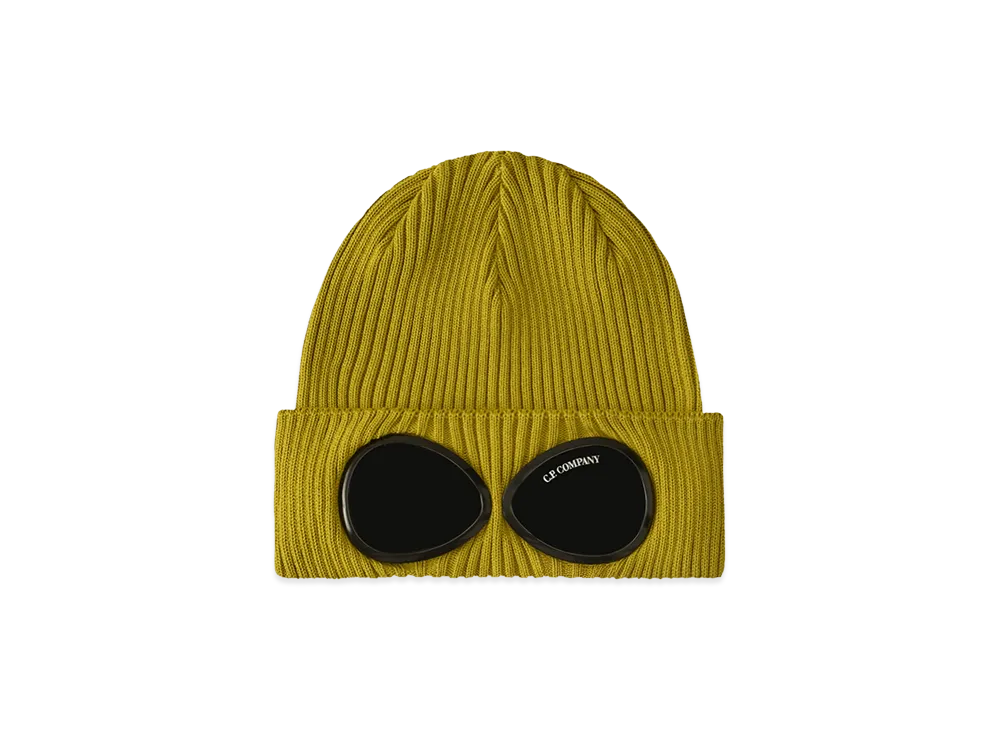 C.P. Company Cotton Goggle Beanie "Antique MossYellow"