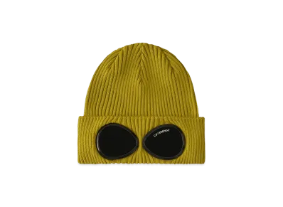 C.P. Company Cotton Goggle Beanie "Antique MossYellow"
