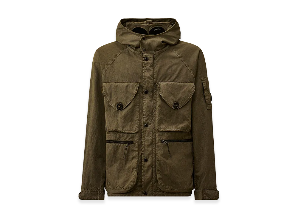 C.P. Company Panama-R Mixed Goggle Jacket "Moss Gray Green"