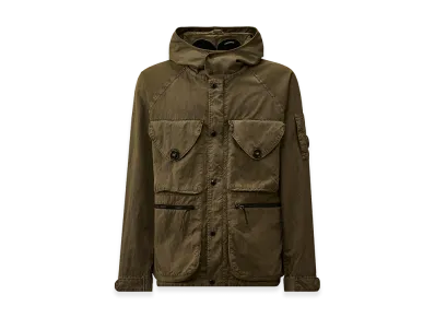 C.P. Company Panama-R Mixed Goggle Jacket "Moss Gray Green"