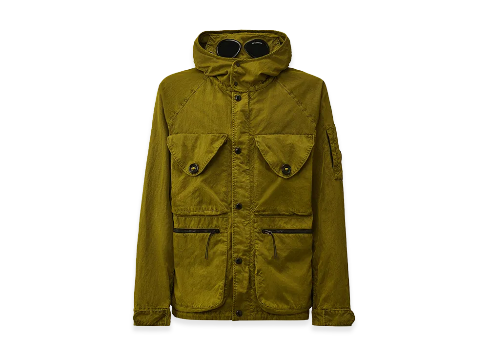 C.P. Company Panama-R Mixed Goggle Jacket "Antique MossYellow"