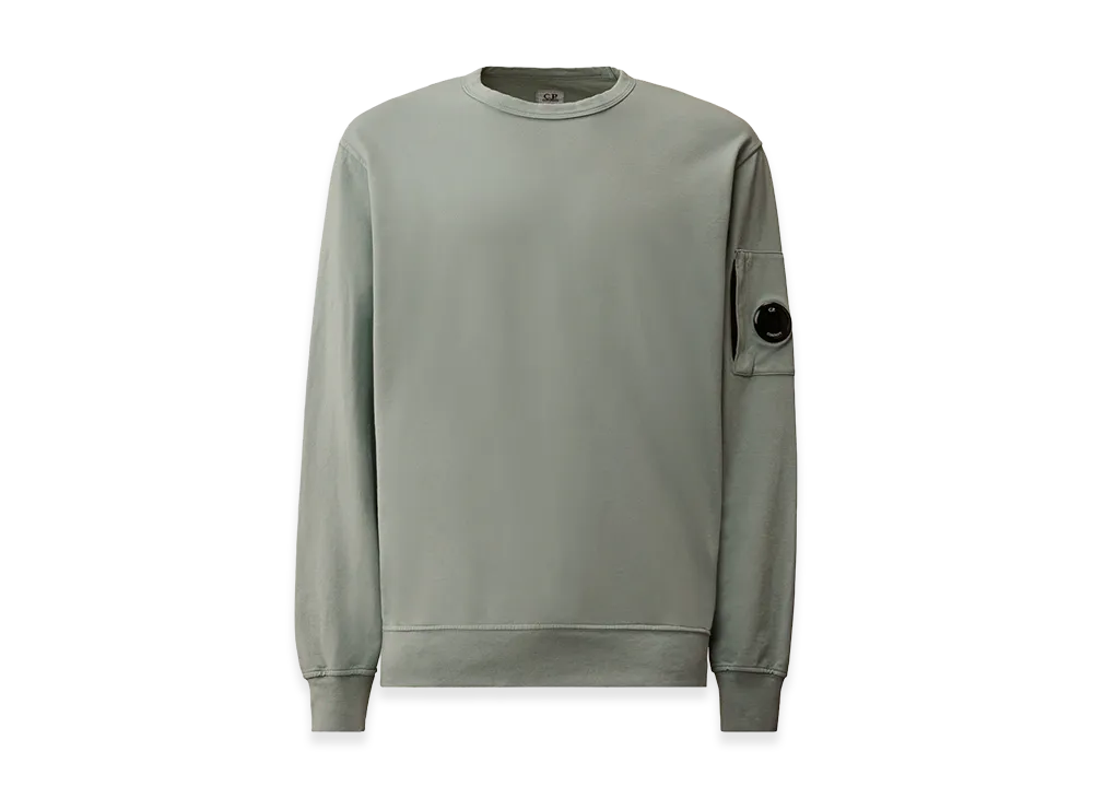 C.P. Company Light Fleece Crewneck Sweatshirt "Silver Blue"