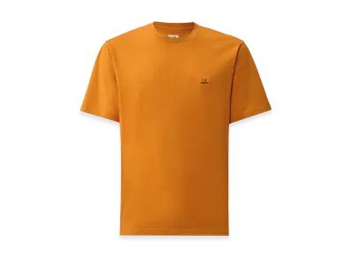 C.P. Company 30/1 Jersey Short Sleeve Logo Patch T-Shirt "Desert Sun Orange"