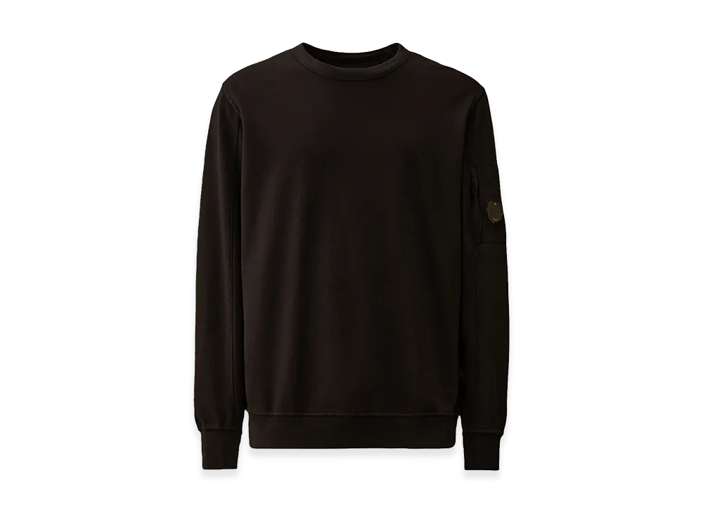 C.P. Company Light Fleece Crewneck Sweatshirt "Black"