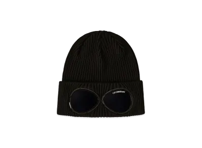 C.P. Company Cotton Goggle Beanie "Black"