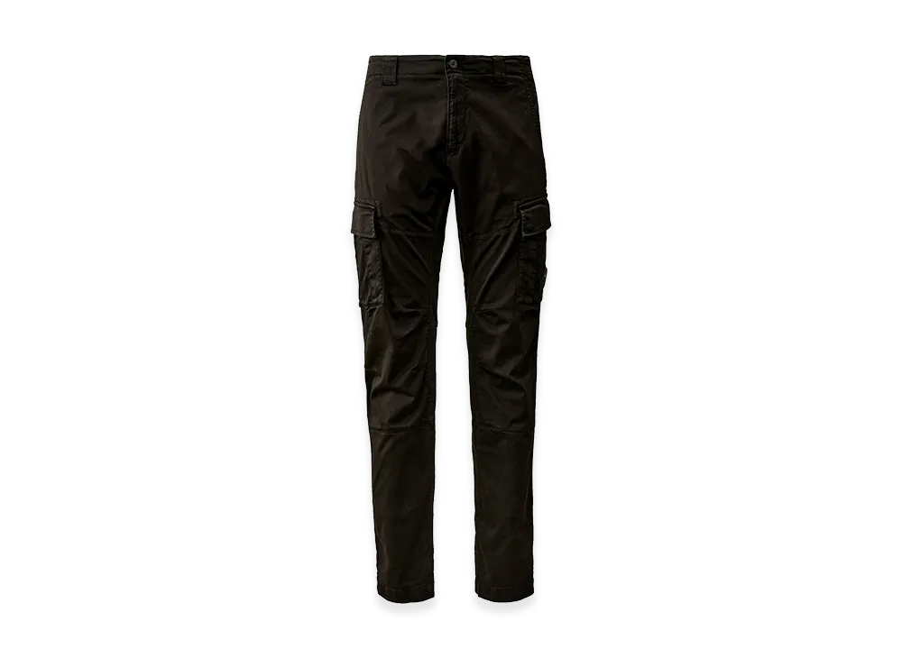 C.P. Company Stretch Sateen Ergonomic Lens Cargo Pants "Black"