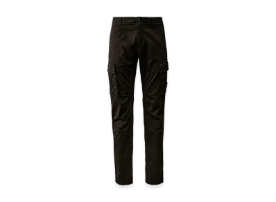 C.P. Company Stretch Sateen Ergonomic Lens Cargo Pants "Black"