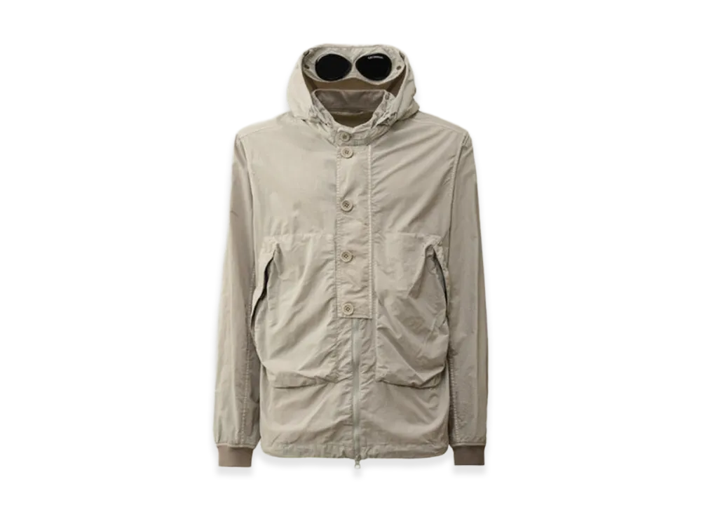 C.P. Company Flatt Nylon Goggle Overshirt "Grey"