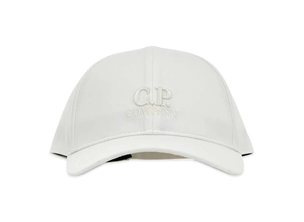 C.P. Company Cotton Baseball Cap "White"