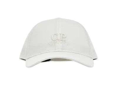 C.P. Company Cotton Baseball Cap "White"