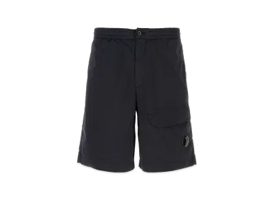 C.P. Company Stretch Cotton Blend Bermuda Shorts "Midnight Blue"