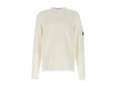 C.P. Company Mercerized Cotton Sweater "White"