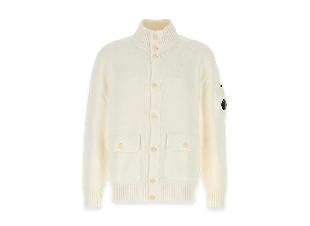 C.P. Company Cotton Cardigan "White"