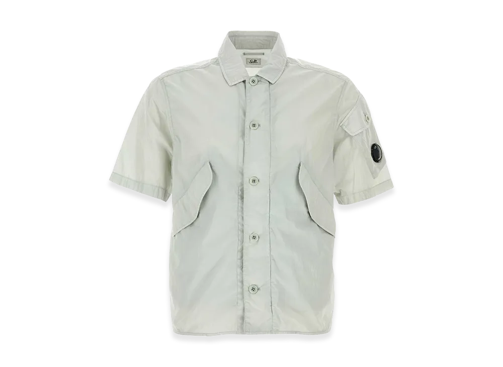 C.P. Company Nylon Shirt "Ice/White"