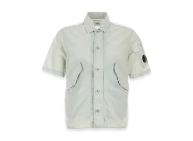 C.P. Company Nylon Shirt "Ice/White"