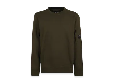 C.P. Company Diagonal Raised Fleece Crew Neck Lens Sweatshirt "Ivy"
