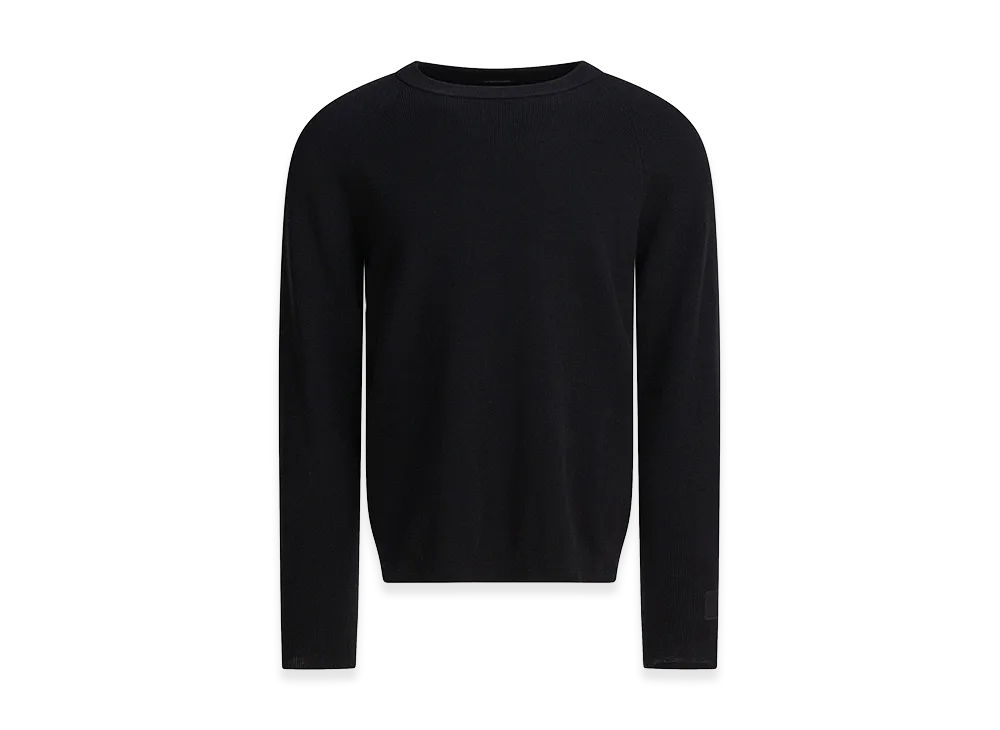 C.P. Company Wool And Silk Crewneck Sweater "Black"