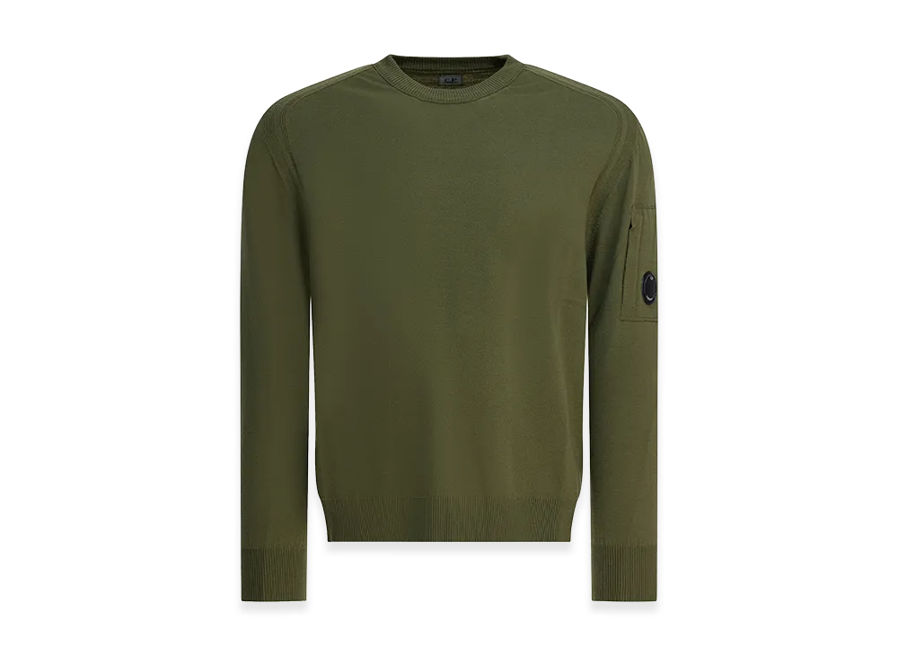C.P. Company Wool Crewneck Sweater "Green"