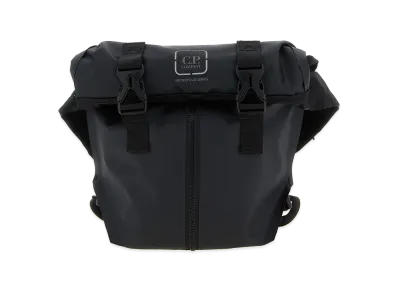 C.P. Company "Metropolis Rubber Reps Mixed Transformable" Sports Backpack "Black"