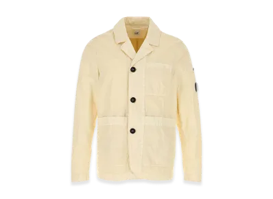 C.P. Company Cotton Blend Blazer "Cream/Yellow"