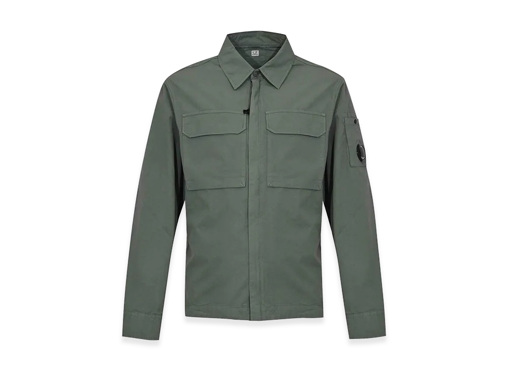 C.P. Company Cotton Overshirt "Multicolor/Green"