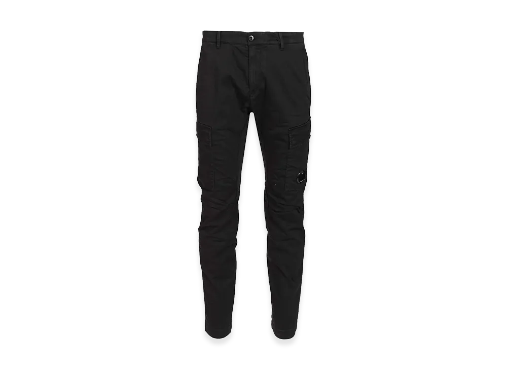 C.P. Company Cargo Trousers Made Of Stretch Cotton Satin "Black"